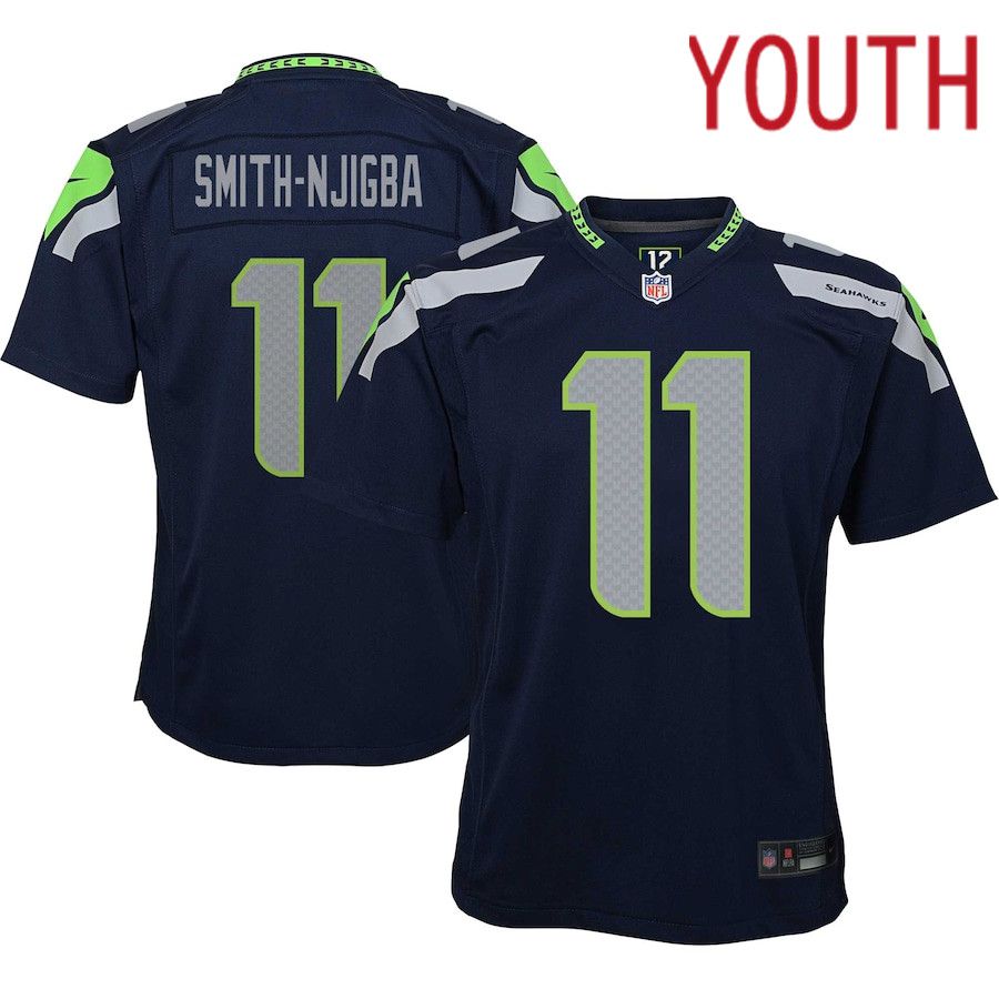 Youth Seattle Seahawks 11 Jaxon Smith-Njigba Nike College Navy Game NFL Jersey